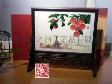 正品广绣/粤绣28*38 双面插架广州特色礼品纯手工刺绣任意组合